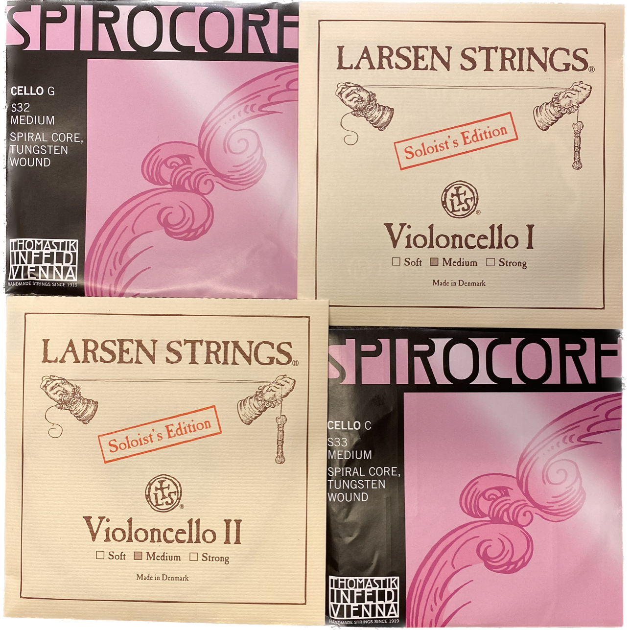 Satz Larsen Soloist & Spirocore Wolfram Cello